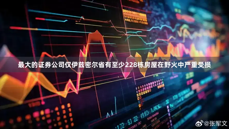 最大的证券公司仅伊兹密尔省有至少228栋房屋在野火中严重受损