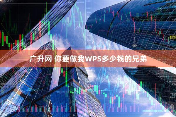 广升网 你要做我WPS多少钱的兄弟